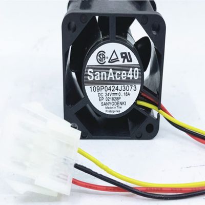 109P0424J3073 24V 0.18A 40X40X28MM 3-Wire Cooling Fan