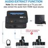KSRplayer HDMI Audio Extractor 8K 60Hz 4K 120Hz 7.1CH/5.1CH/2CH Stereo Extractor Converter Optical TOSLINK SPDIF + 3.5mm Audio Splitter Adapter (4K) view 3