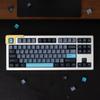 172 Keys Doubleshot Keycaps Cherry Profile Blue 8008 Keycap Set Fit for 61/64/87/104/108 Cherry Mx Switches ISO ANSI Layout Mechanical Keyboard view 2