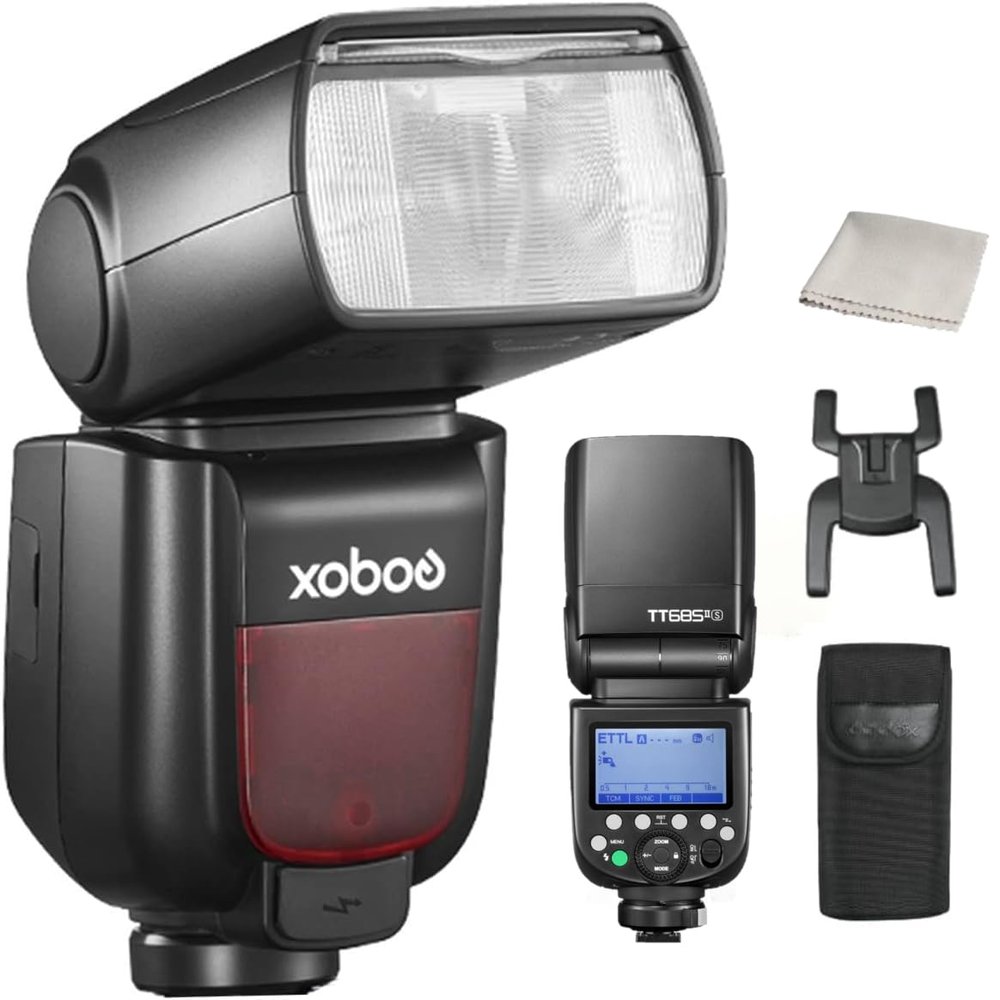 Godox TT685II-S Flash TT685IIS Compatible with Sony Hot Shoe TTL GN60 2.4G Wireless HSS 1/8000s Speedlight TT685 II Family