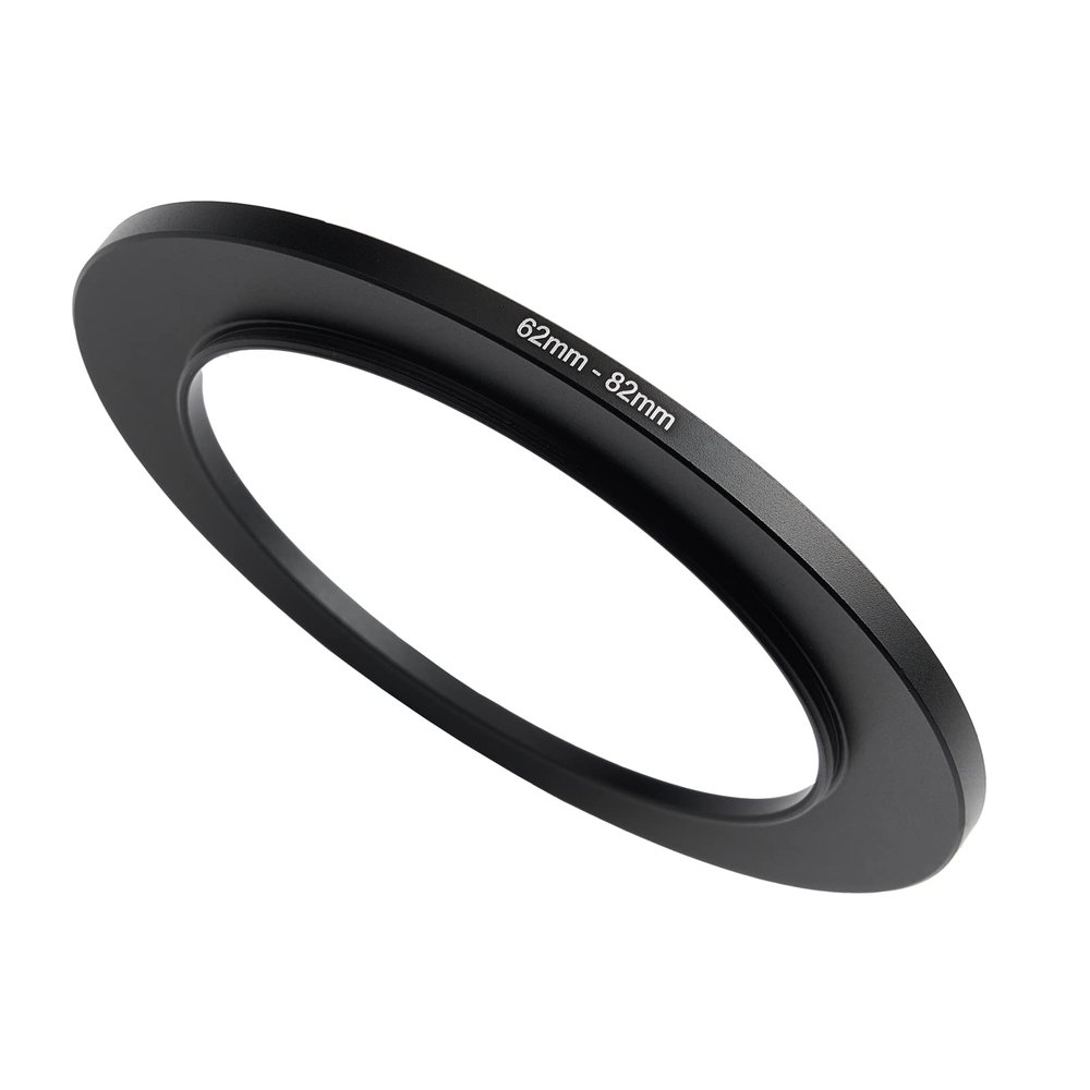 62mm to 82mm Step Up Ring Filter Adapter Applicable to All Brands of UV ND CPL Filter (62mm-82mm)