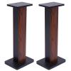 28Inch Bookshelf Speaker Stands Floor Speaker Stands,Heavy Duty Studio Monitor Stands Surround Sound for Home Theater Speakers with Sand Filling Tuning Function (28Inch Yellow Sandalwood) view 1