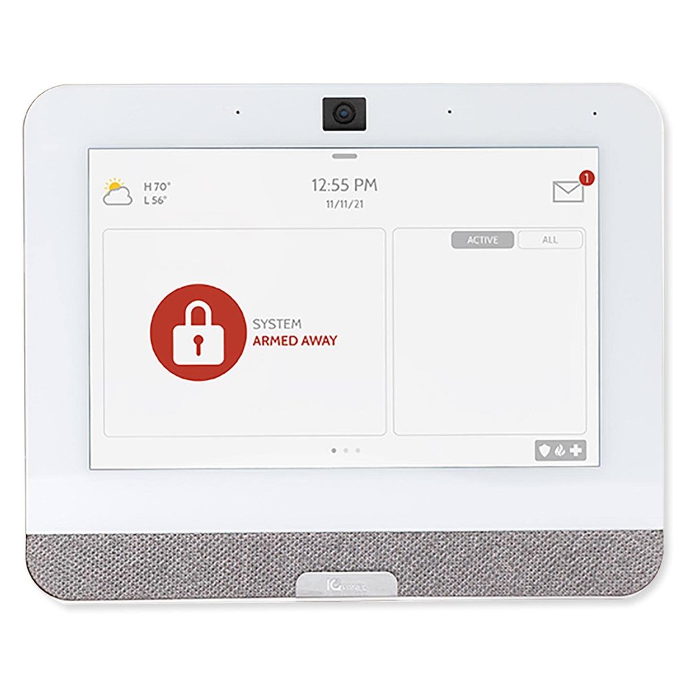 Qolsys IQP4001 Verizon IQ Panel 4 PowerG + 319.5MHz, 7" All-in-One Touchscreen, White