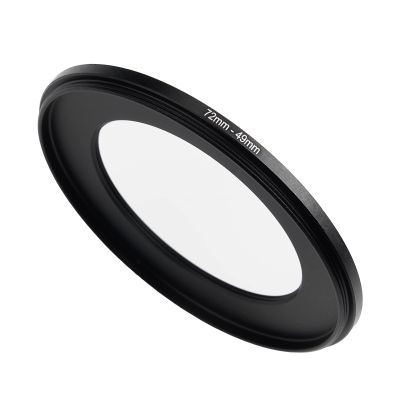 72mm to 49mm Step Down Ring Filter Adapter Applicable to All Brands of UV ND CPL Filter (72mm-49mm)