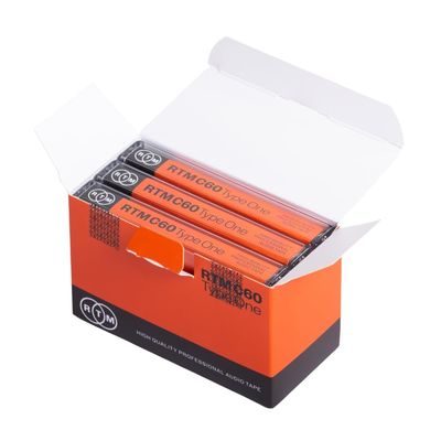 RTM C60 | Type One 60 Minute Blank Music Cassettes | Ideal for Audio Recording | Studio Quality | Pack of 3 Cassettes