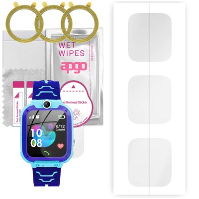 apgo 3x Hydrogel Ultra-Clear Screen Protector for GoGPS K16S, Hydrogel Film, Flexible, Soft TPU with positioning layer easy installation