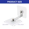 Angoily 6pcs Proofing Furniture Anchors Easy Install -tip Wall Secure Anchors for Cabinets Dressers and Tv Safety Adhesive Design for view 2