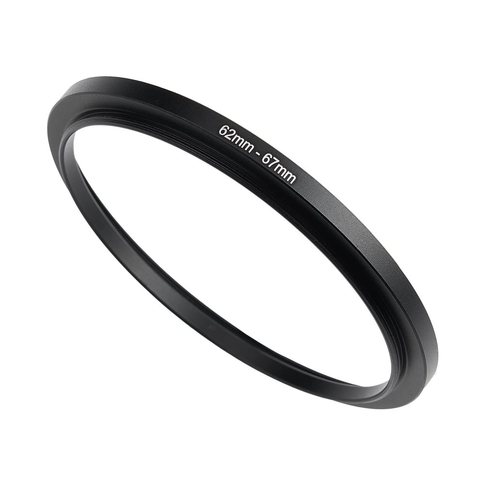 62mm to 67mm Step Up Ring Filter Adapter Applicable to All Brands of UV ND CPL Filter (62mm-67mm)