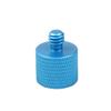 FEICHAO 2pcs Screw Mount 5/8 1/4 3/8 Female to 3/8 5/8 1/4 Male Adapter for Camera Photography Tripod Gimbal Conversion (3/8 to 1/4 Blue) view 3