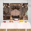 12x10ft Western Saloon Backdrop Large Fabric Saloon Scene for Western Themed Old Wild West House Interior Life Collection Scene Photography Background Wooden House Banner Decoration view 3