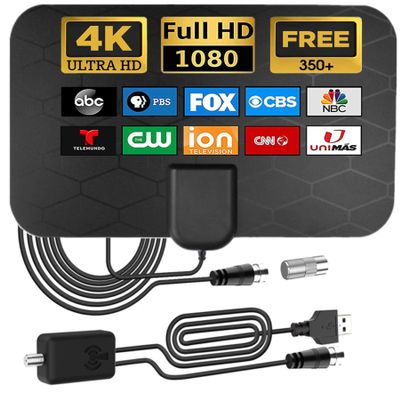 AUTERCO 2025 Upgraded Digital HDTV Antenna for Smart TVs - 980+ Miles Long Range Reception, Indoor Outdoor Use with Amplified Signal Booster, Supports 4K 1080P HD Channels, Weatherproof Design