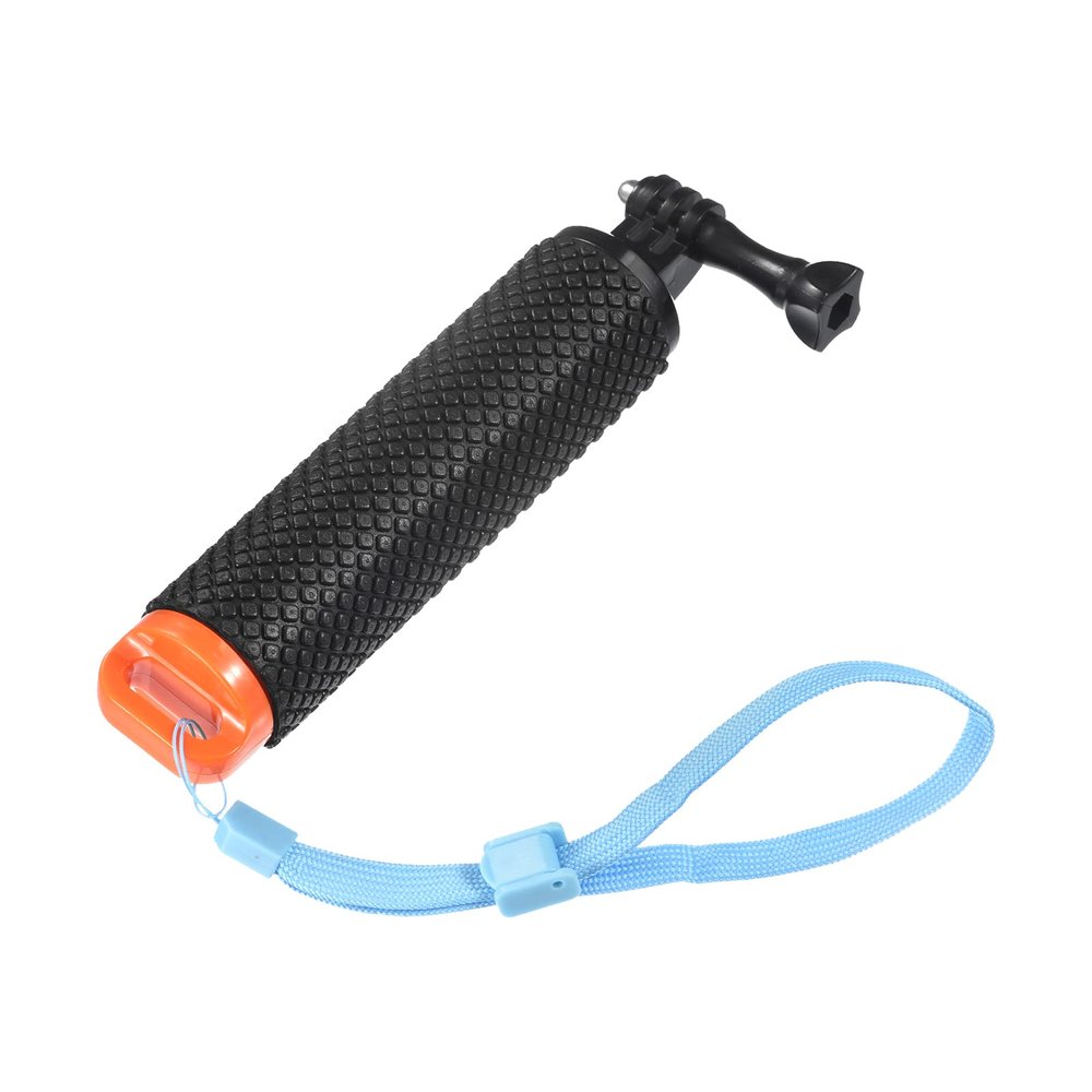 uxcell Waterproof Floating Hand Grip for Action Cameras, Water Sports Camera, with Adjustable Wrist Strap, Orange & Black