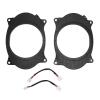 2pcs 6.5inch Black Door Speaker Adapter Spacer Rings with 2 Wire Harness Replacement for Corolla Levin vehicle speaker connectors(6X9) view 4