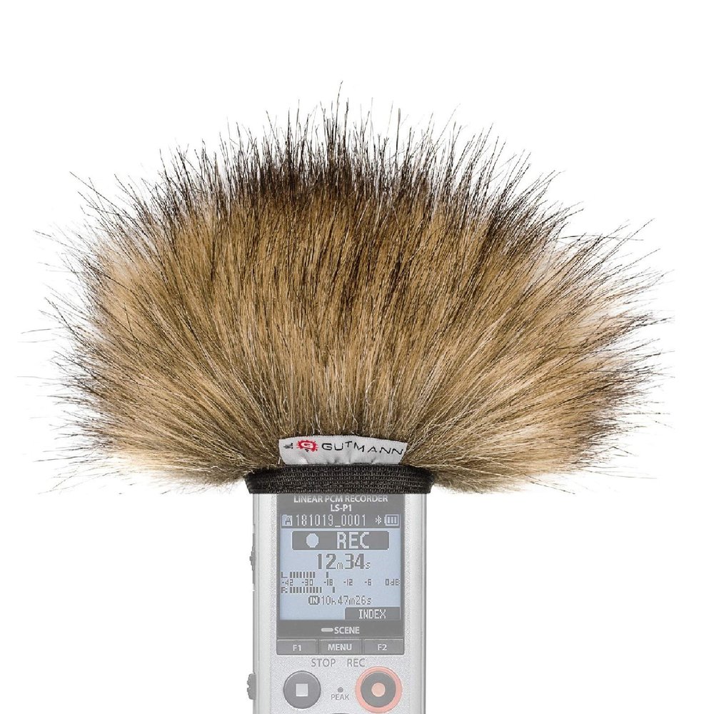 Gutmann Microphone Fur Windscreen Windshield for Olympus LS-P5 WOLF | Made in Germany