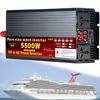 1000W/1600W/2200W/3000W/3500W/4000W/5000W/5500W/6000W/8000W/12000W Pure Sine Wave Power Inverter 12V/24V/48V/60V/72V dc to ac 110V/230V with 2 Socket, LCD Display, for Car RV,Yacht,5500W-60Vto110V view 1