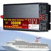1000W/1600W/2200W/3000W/3500W/4000W/5000W/5500W/6000W/8000W/12000W Pure Sine Wave Power Inverter 12V/24V/48V/60V/72V dc to ac 110V/230V with 2 Socket, LCD Display, for Car RV,Yacht,3500W-24Vto110V view 1