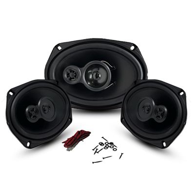 Bass Rockers BR6930 6x9 3-Way Car Audio Coaxial Speakers, 650 Watts High Level Car Boat ATV UTV RV Truck Speakers Pair | 1" Voice Coil 4 Ohm, 30-20kHz Frequency, 94dB | Heavy Duty Magnet Design