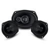 Bass Rockers BR6930 6x9 3-Way Car Audio Coaxial Speakers, 650 Watts High Level Car Boat ATV UTV RV Truck Speakers Pair | 1" Voice Coil 4 Ohm, 30-20kHz Frequency, 94dB | Heavy Duty Magnet Design view 2