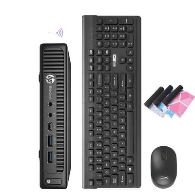 HP Mini PC EliteDesk 800 G2 Micro Desktop,i7 6700 Quad Core Up to 4.00GHz,32GB DDR4 2TB SSD,AX210 Built-in WiFi 6E + Bluetooth 5.2,HDMI,VGA,DP,Windows 11,Wireless K&M + TJJ Mouse Pad(Renewed)