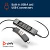 Poly (Plantronics + Polycom)EncorePro 545 USB-A and USB-C USB Headset(Plantronics)-Acoustic Hearing Protection - Hold & Call Answer Buttons Convertible Wearing Style, Black, Standard Version(Renewed) view 3