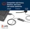 Poly (Plantronics + Polycom)EncorePro 545 USB-A and USB-C USB Headset(Plantronics)-Acoustic Hearing Protection - Hold & Call Answer Buttons Convertible Wearing Style, Black, Standard Version(Renewed) view 4