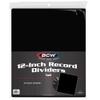 BCW Tall Dividers for 12-Inch Records - Black | 25 Pack | Premium Vinyl Organizer view 1