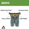 Slicker Bino Bandit - Blocks Glare, Improves Visual Acuity and Reduces Eye Fatigue. FITS All Binoculars, Blaze Orange view 3
