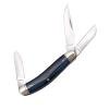 Cold Steel Gentlemen's Stockman Versatile Practical Durable Compact Pocket Folding Knife - 3 Blades; Blue Bone Handle; Slip Joint Lock view 2