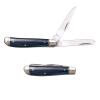 Cold Steel Mini Trapper Versatile Practical Durable Compact Pocket Folding Knife - 2 Blades; Blue Bone Handle; Slip Joint Lock view 1