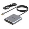 Fairikabe Mini DisplayPort to Dual HDMI Adapter, 4K@60Hz, MST, SST, for Laptop, PC, Monitor, Projector and More