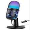 MRSDY Gaming Microphone, USB Computer Microphone for PC, Mac, PS4/5, Condenser Podcast Mic for Studio Recording, YouTube, Streaming, with Headphone Jack, Led Light, Mute, Gain, Noise Cancellation view 1