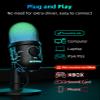 MRSDY Gaming Microphone, USB Computer Microphone for PC, Mac, PS4/5, Condenser Podcast Mic for Studio Recording, YouTube, Streaming, with Headphone Jack, Led Light, Mute, Gain, Noise Cancellation view 2