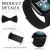 Amzpas Nylon Band for Fitbit Versa 4 / Versa 3 Bands & Fitbit Sense 2 / Sense Bands for Women Men, Soft Breathable Replacement Strap Compatible with Fitbit Sense 2 / Versa 4 Smartwatch (For Versa 4/Versa3 & Sense 2/Sense, Black) view 2