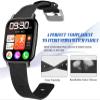 Compatible for Popglory P66 Smart Watch Band, Lamshaw Breathable Nylon Woven Fabric Replacement Accessory Strap Compatible for MorePro H56 Smart Watch / Kimnix T99 Pro Watch / LESHIDO CS08 1.85" view 2