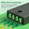 50Pcs LC to LC Fiber Optical Coupler for APC Duplex Cable Connector Adapter view 2