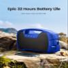 Houl Zallee IPX7 Waterproof Bluetooth Speaker, 40W (60W Peak) Portable Wireless Speakers, 32H Playtime, Stereo Loud Sound, Deep Bass, Bluetooth 5.0, Built-in Mic for Camping, Party, Gifts, Beach-Blue view 4