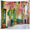 Loccor Fabric 5x3ft European Building Italian Street Backdrop Medieval Village Flower Stree Stone Wall Buildings Background Alley Scenery Photoshoot Studio Props Italian Theme Party Supplies view 4