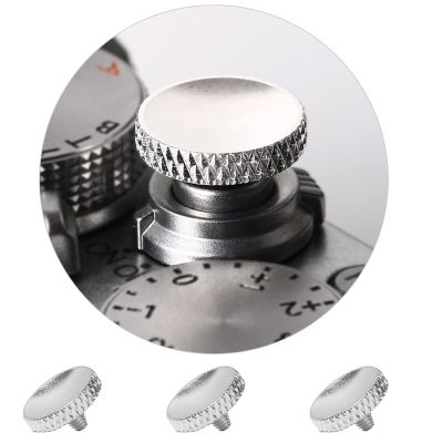 Camera Shutter Button(3 Pack Sliver), Upscale and Delicate Soft Shutter Release Button