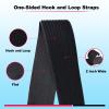 16Ft 2 inch Wide Cable Ties, Jumpso Heavy Duty Hook and Loop Straps with 15 Buckles, Adjustable Straps for Wire, Cord Wraps, Cable Management Storage Straps, Black view 2