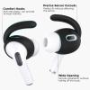 AhaStyle 4 Pairs AirPods Pro 2 Ear HooksAdded Storage Pouch Anti-Slip Ear Covers Silicone Accessories Compatible with Apple AirPods Pro 2nd Generation (2 Large+2 Small, Black) view 3