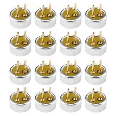 Juvielich 30Pcs 4522P-38DB Electret Microphone Pickup 4.5mm x 2.2mm Cylindrical Condenser MIC with Pins
