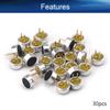 Juvielich 30Pcs 4522P-38DB Electret Microphone Pickup 4.5mm x 2.2mm Cylindrical Condenser MIC with Pins view 4