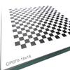 Chessboard Calibrator Lens Test Target Focus Calibration Chart Camera Distortion Correction Pattern Checker Oxidized Aluminum on Glass Base 18 Rows 18 Columns (400) view 3