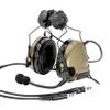 HEARFALCOM Double Comta iii Tactical Headset ARC Helmet Rail Mount Civilian Version and PTT Adapter U94 PTT Compatible Kenwood Plug Walkie-Talkie (DE) view 2