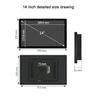 14 Inch Resistive Touch Industrial Panel PC with WiFi 4GB Ram Win10 (4GB RAM 128GB SSD, core i5-8365U) view 2
