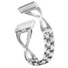 Bling Band Compatible with Fitbit Versa 4/Sense 2 bands, Crystal Diamond Bracelet Adjustable Wristbands Strap for Fitbit Versa 4/Sense 2 Watch Accessories (silver) view 1