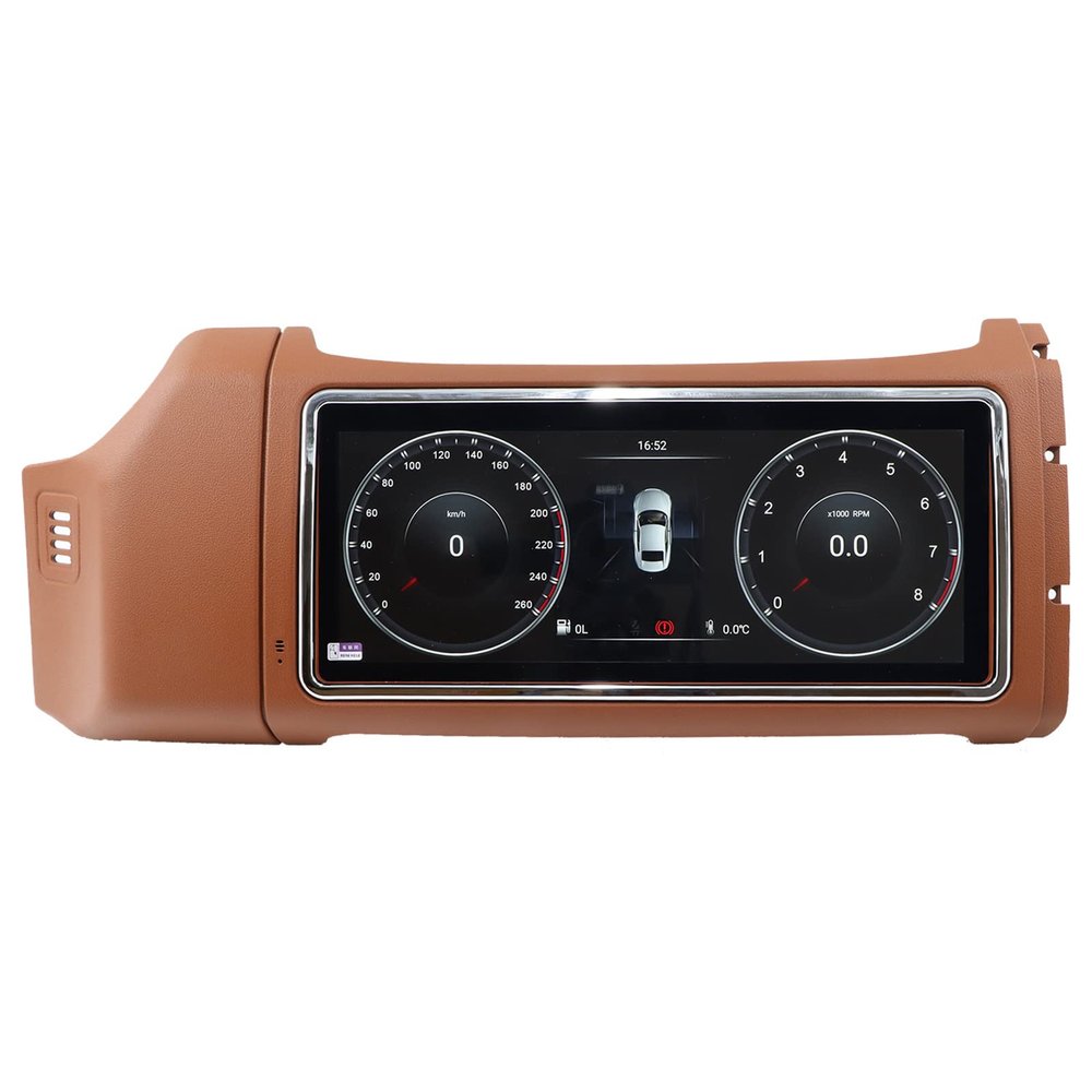 12.3 Inch Touch Screen Android 10.0 Car Stereo GPS Navigation for Land Rover Range Rover Sport L494 2013-2017 4+64G, Tan for Harman System