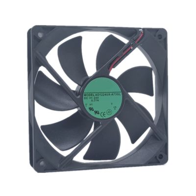 12025 12CM 120X120X25mm AD1224UX-A73GL 24V 0.25A 3-Wire Inverter Cooling Fan