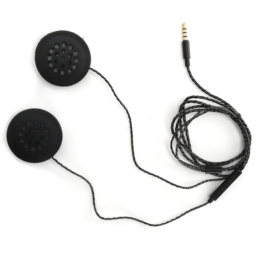120cm Motorbike Helmet Headset with 2 Speakers, Hands Free Support, with 3.5MM Plug, for Outdoor Use