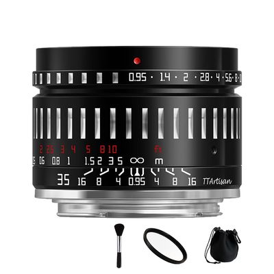 TTArtisan 35mm F0.95 APS-C Frame Lens Large Aperture Wide Angle Manual Lens for Canon EOS R RF Mount MIrrorless Cameras R RP R3 R5 R6 R7 R10